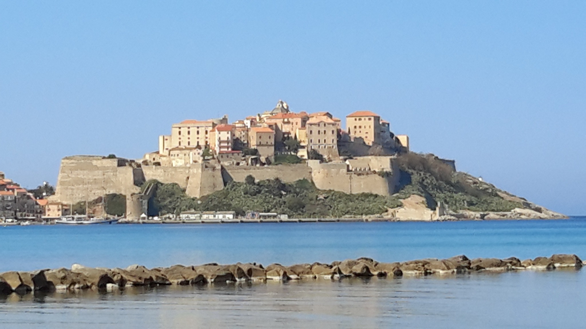 Citadelle de Calvi vue depuis la mer